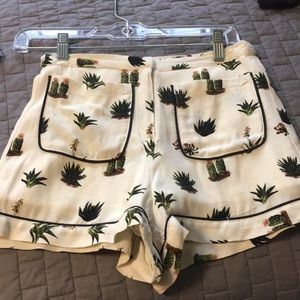 Top Shop petite cactus print shorts